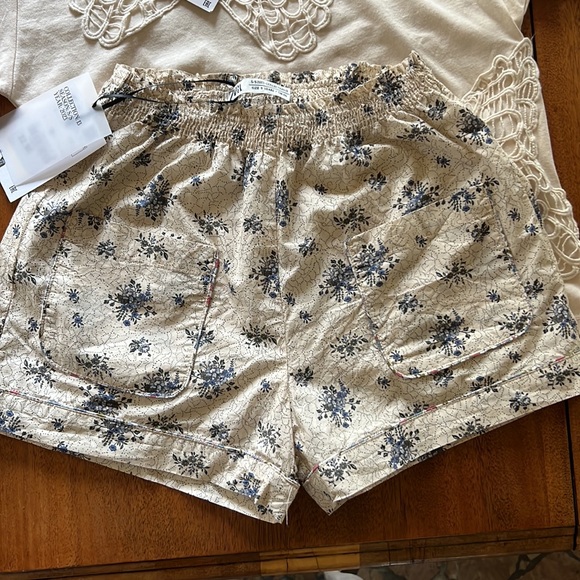NWT ZARA Girls floral shorts and crochet T-shirt set, size 9-10 - Picture 5 of 14